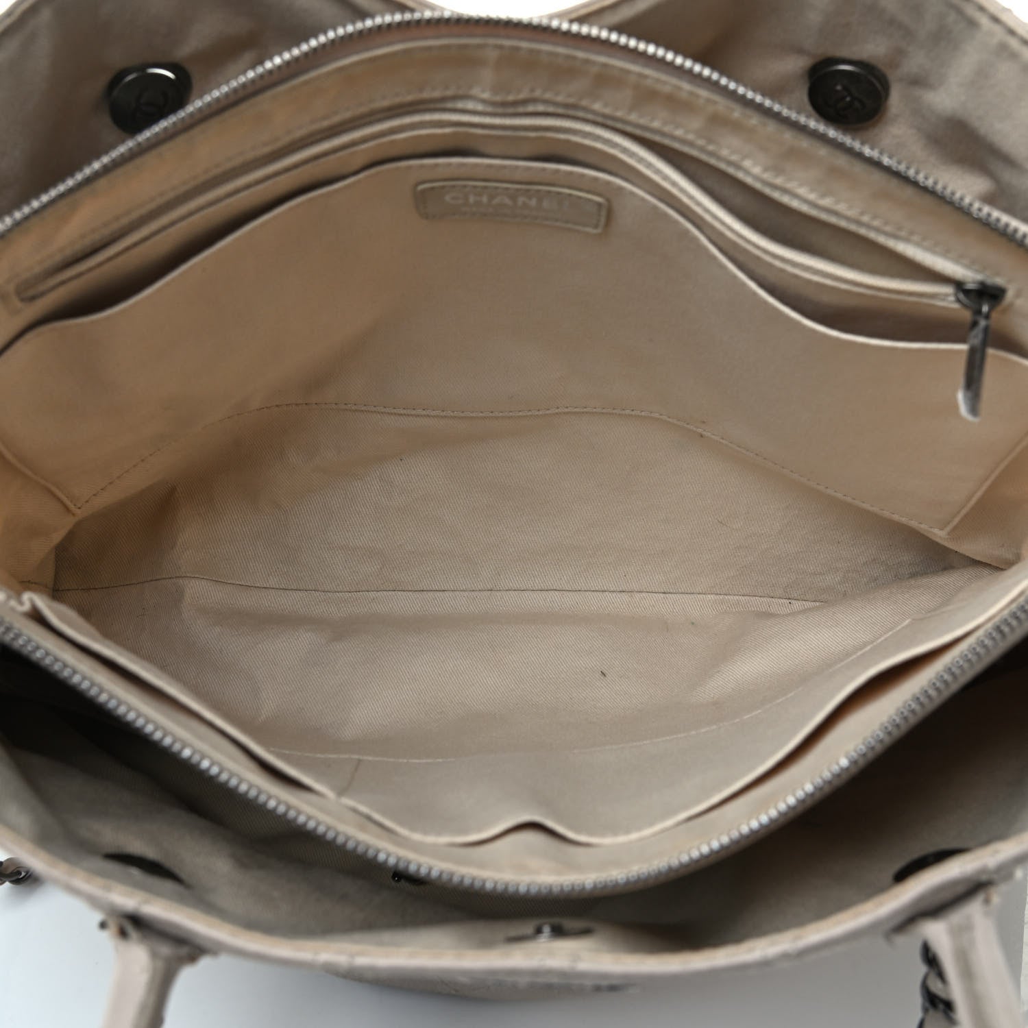Chanel Grained Vegetal Calfskin Urban Shopping Tote Beige 8 of 12