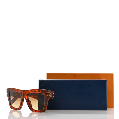 Louis Vuitton Acetate Blade Sunglasses Z1483W Tortoise 7 of 7