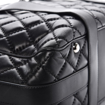 Chanel Lambskin Quilted Large Easy Carry Shopping Tote Black 9 of 12