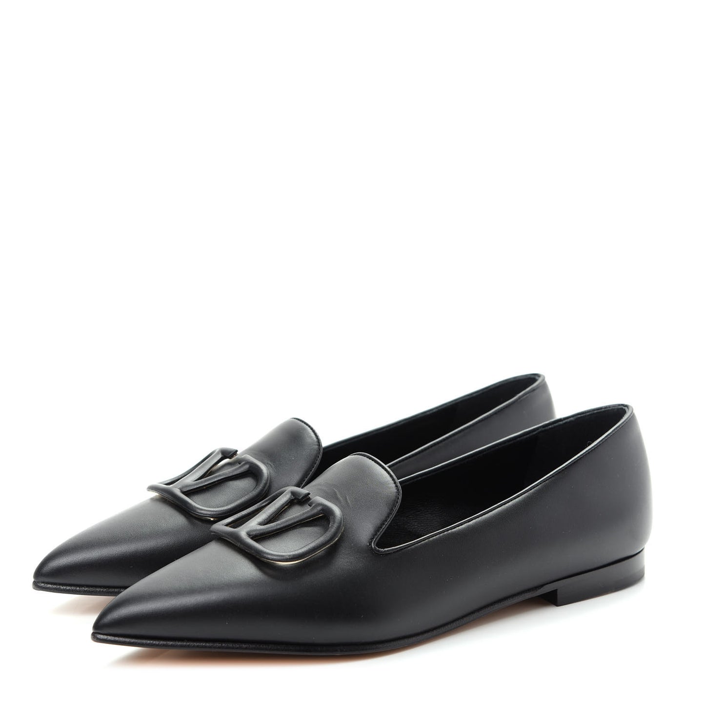 Nappa Vlogo Loafers 38 Black