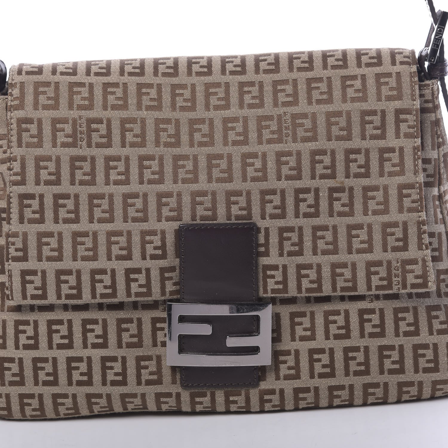 Fendi Zucchino Mama Baguette Brown 9 of 9