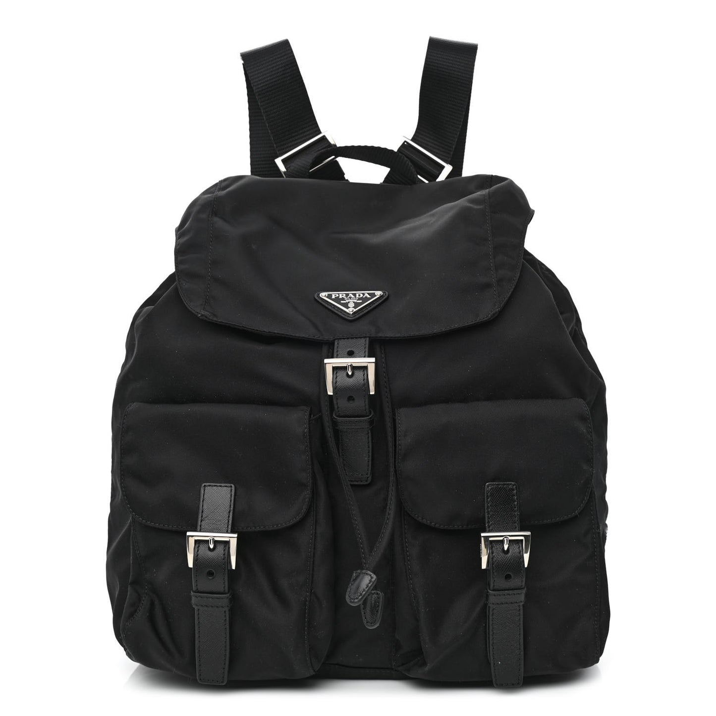 Nylon Vela Medium Backpack Black
