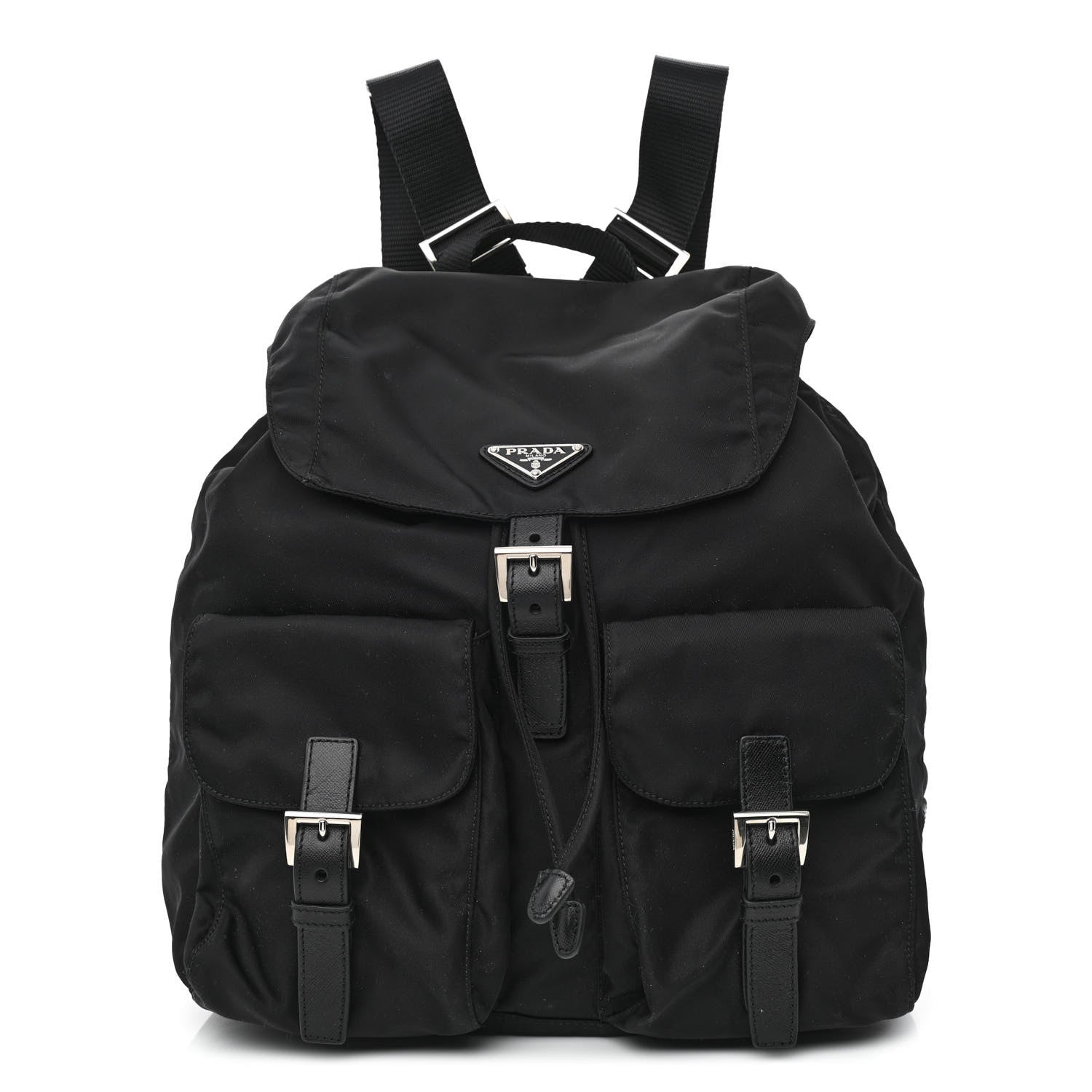 Prada Nylon Vela Medium Backpack Black 1 of 11