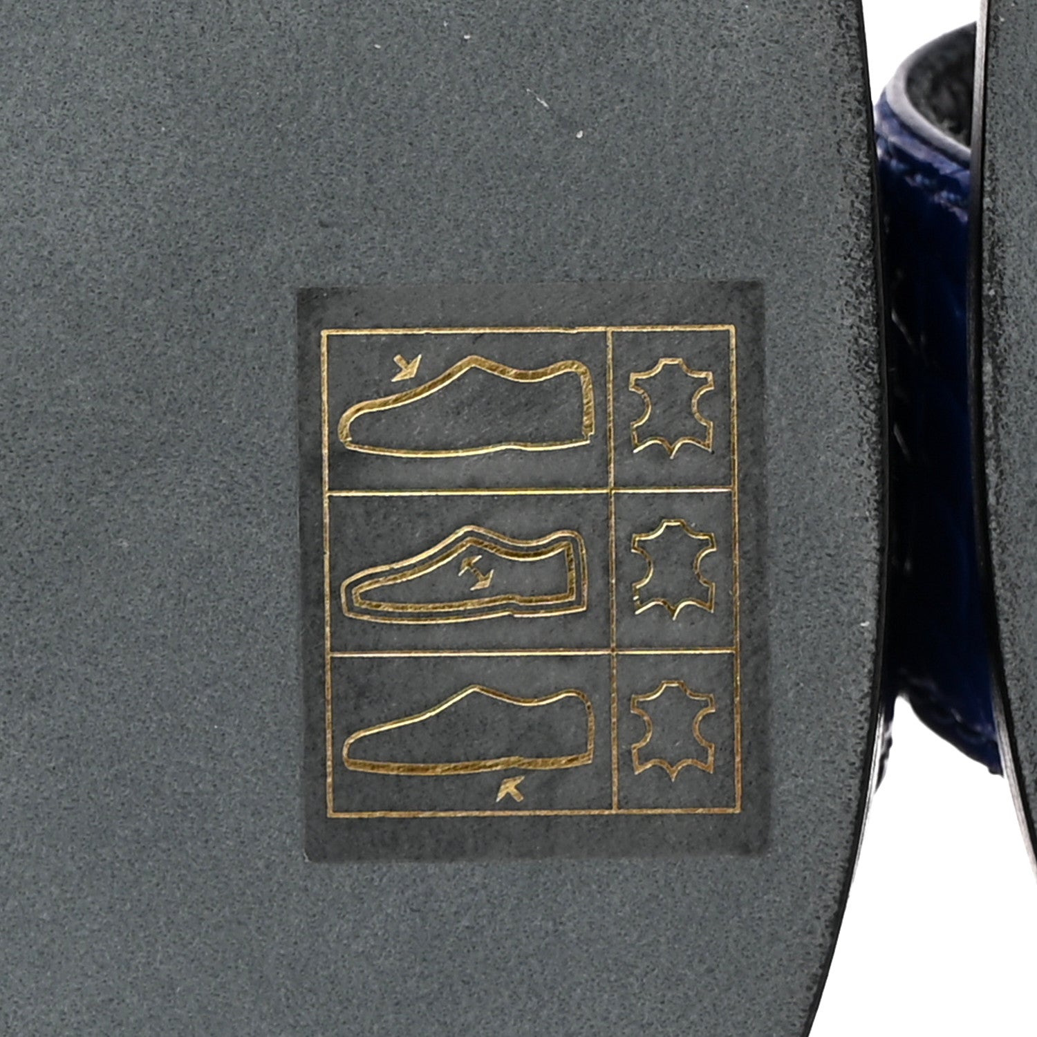 Hermes Shiny Alligator Oran Sandals 40 Bleu Electrique 7 of 10