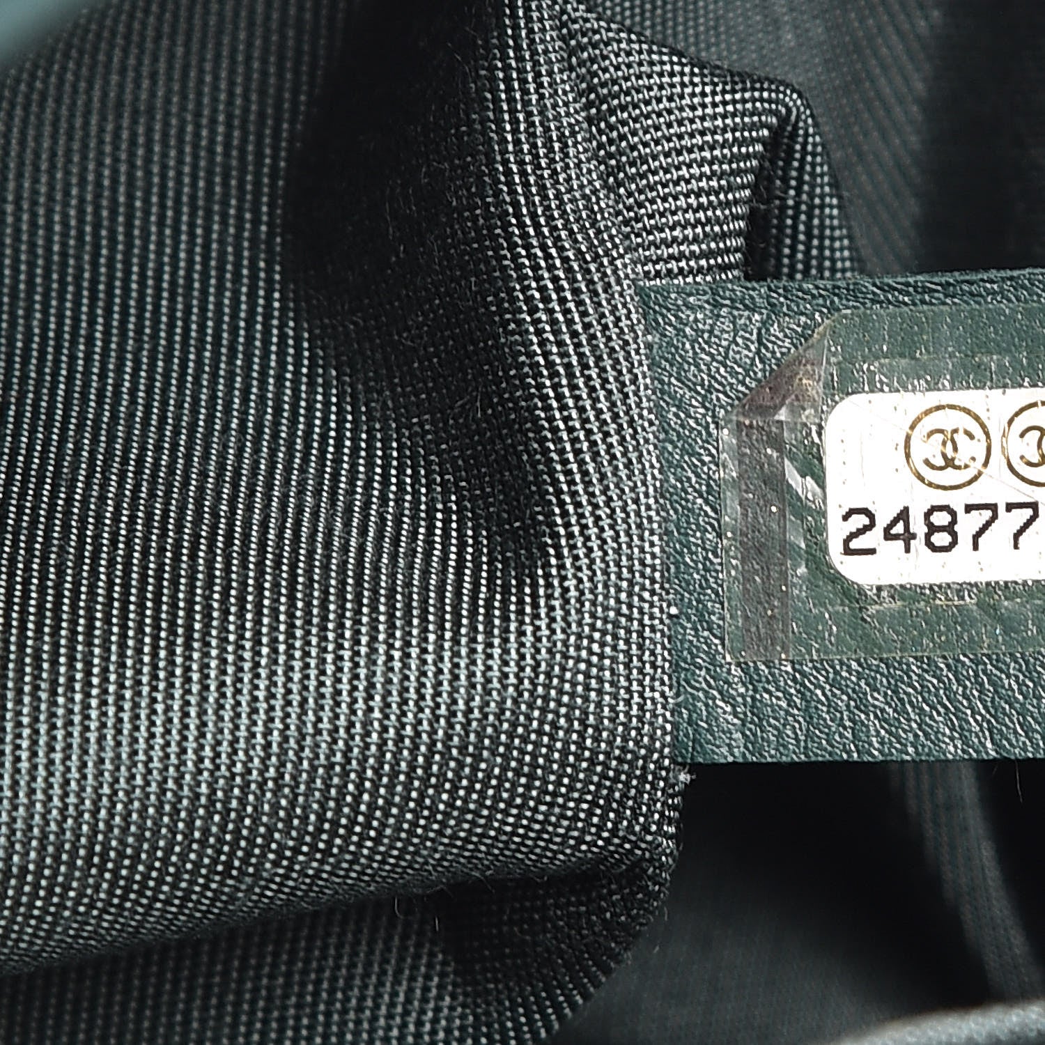 Chanel Caviar Chevron Quilted Medium Boy Flap Green 7 of 8