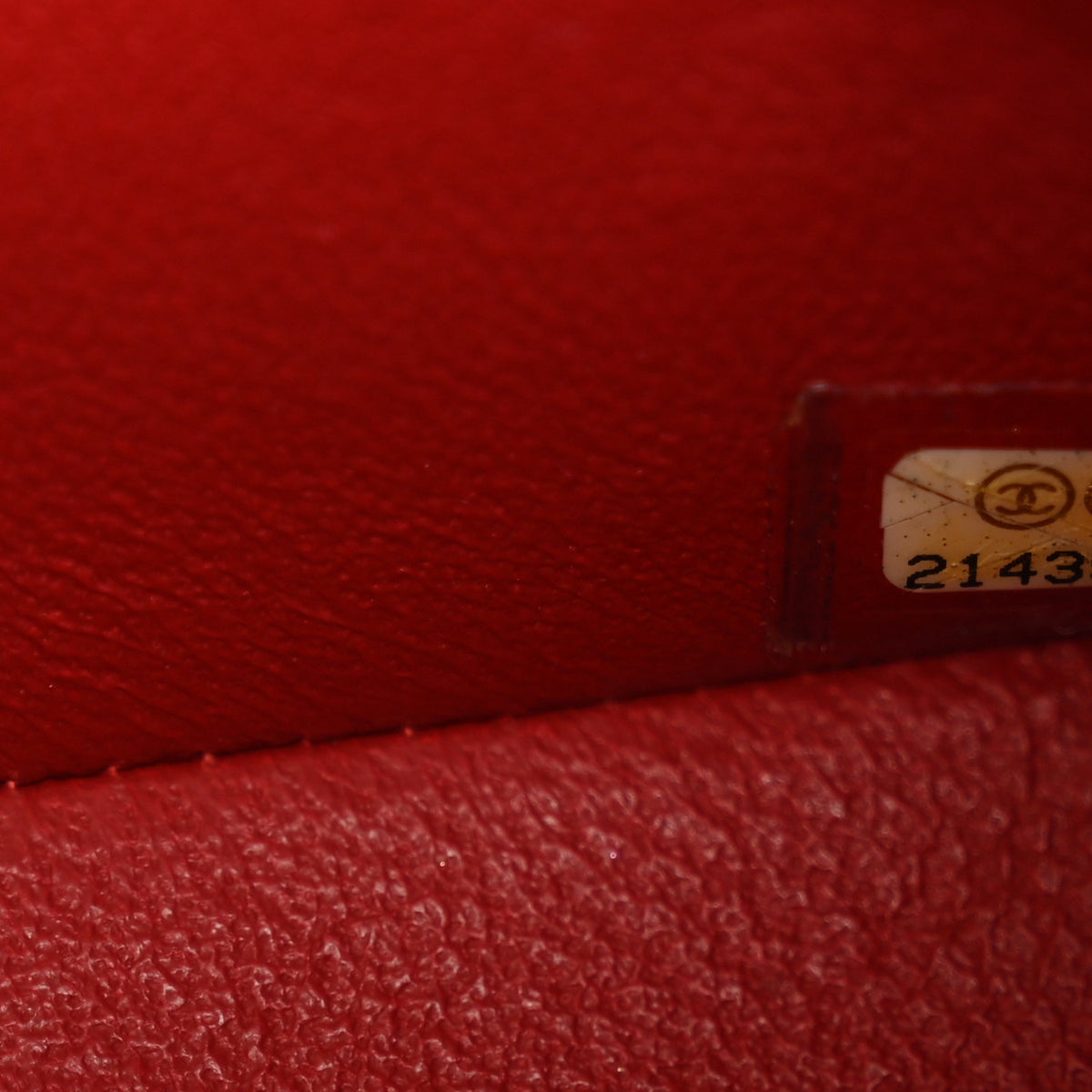 Caviar Quilted Mini Rectangular Flap Red