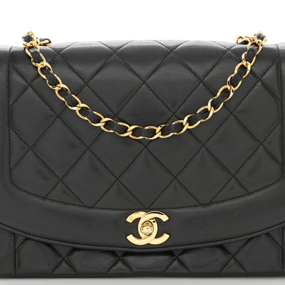 Chanel Lambskin Quilted Medium Single Flap Black 8 of 11