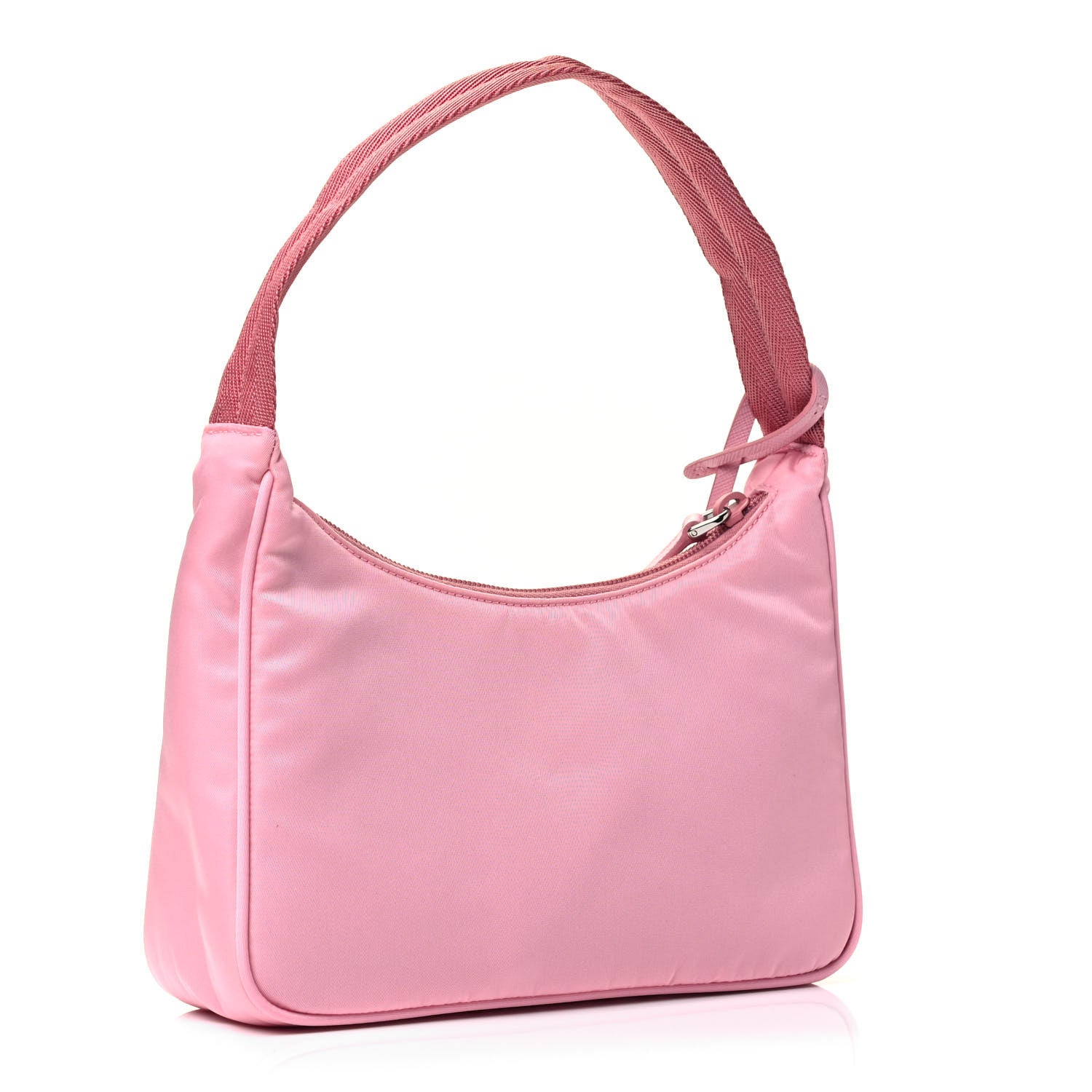 Prada Tessuto Nylon Saffiano Mini Re-Edition 2000 Bag Rosa 2 of 4