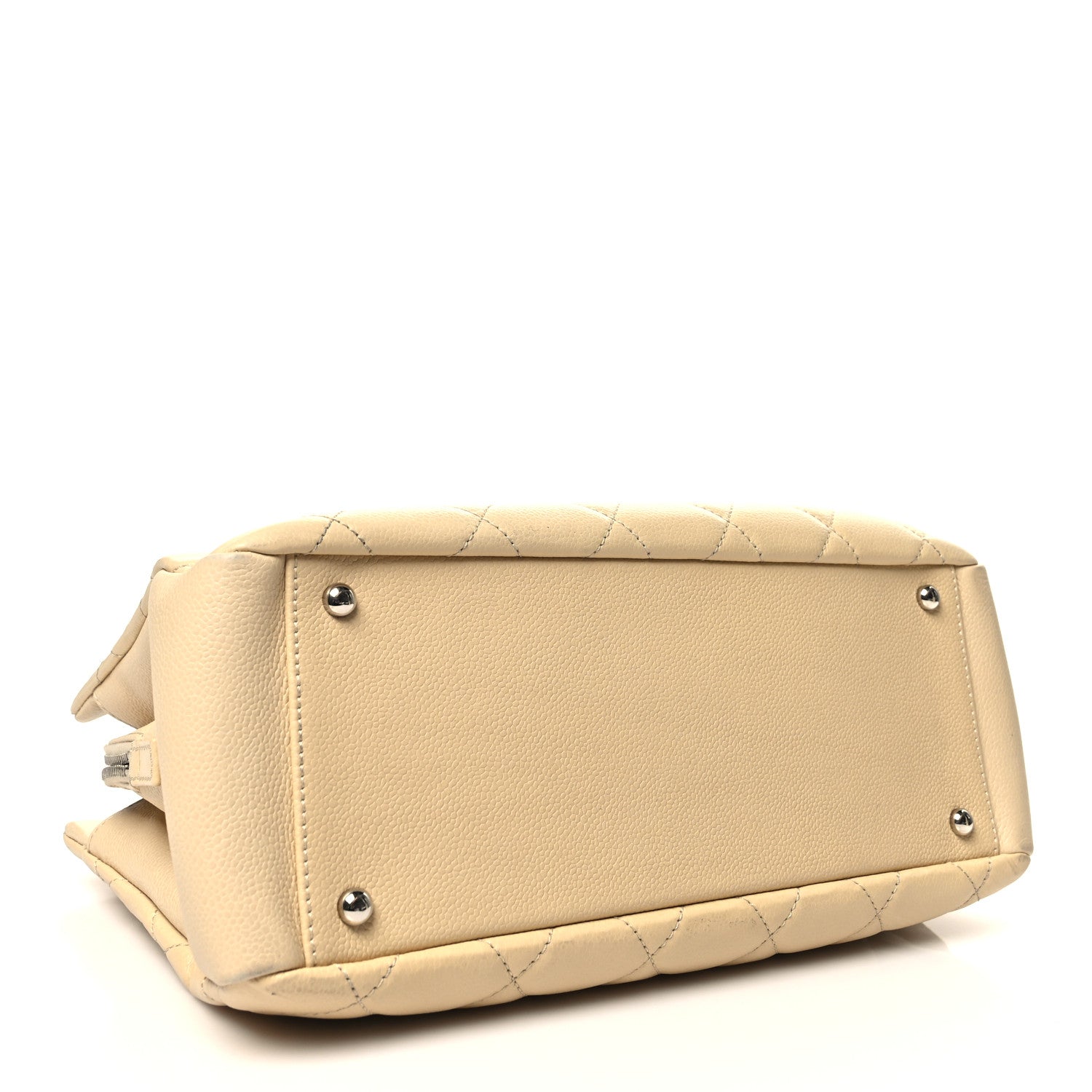 Chanel Caviar Quilted Petit Timeless Tote PTT Beige 4 of 13