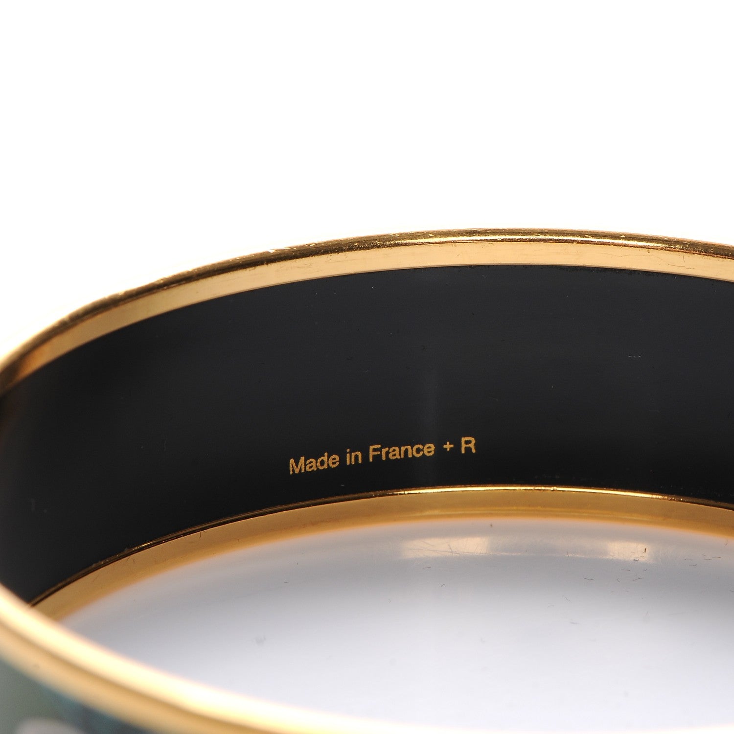 Hermes Enamel Printed Della Cavalleria Wide Bracelet 65 Foret 5 of 6