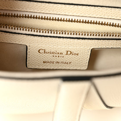 Christian Dior Grained Calfskin Saddle Bag White 6 of 10