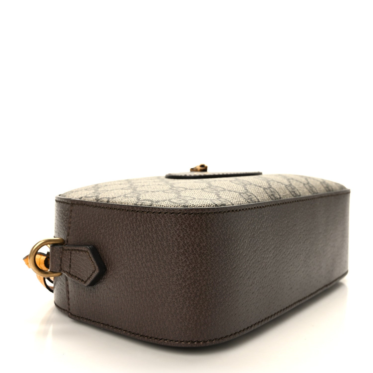 Gucci GG Supreme Monogram Web Neo Vintage Shoulder Bag Beige New Acero Crop 4 of 12