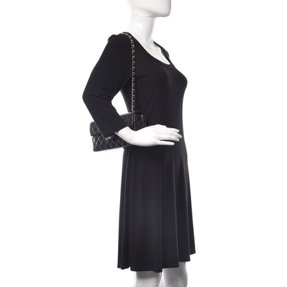 Chanel Lambskin Quilted East West Flap Black 2 of 12