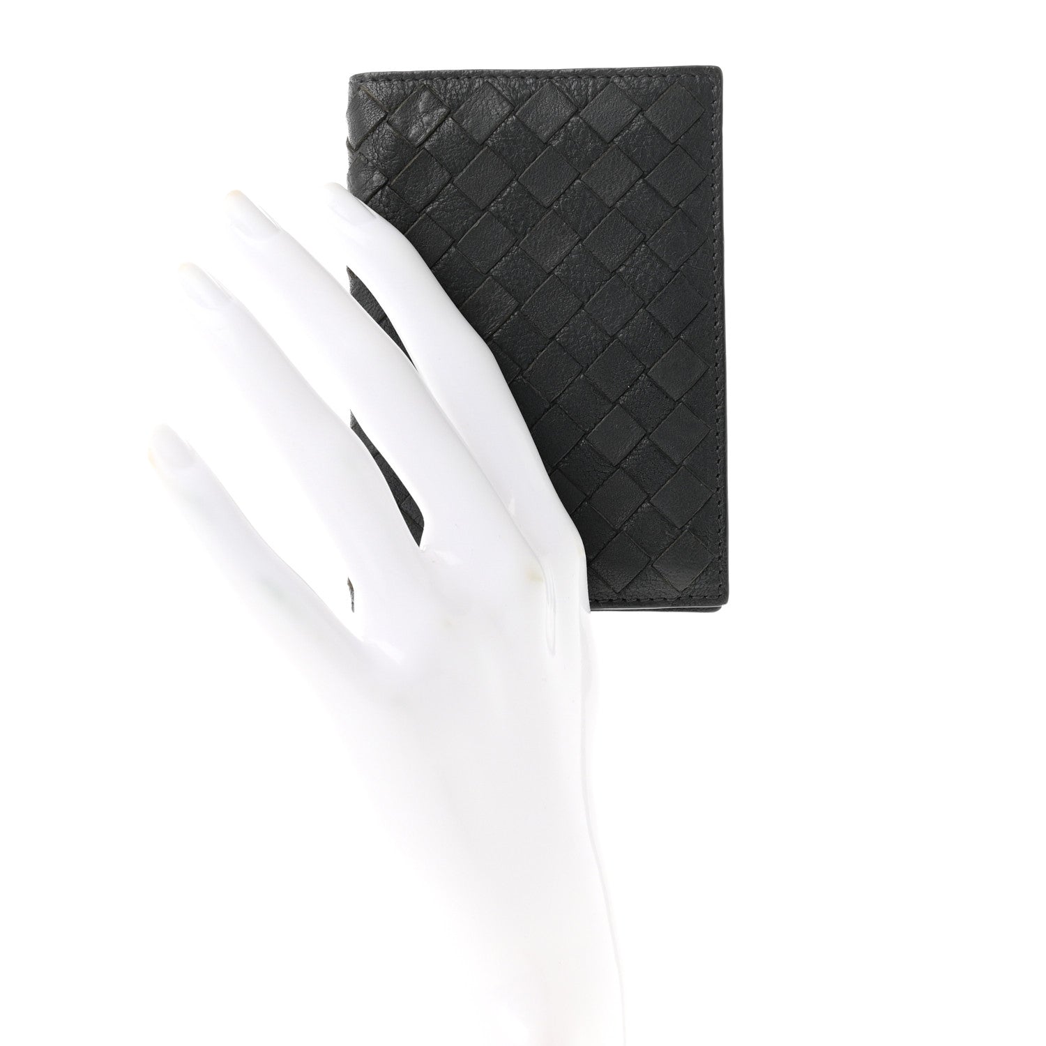 Bottega Veneta Nappa Intrecciato Bi-Fold Card Holder ID Wallet Black 2 of 6