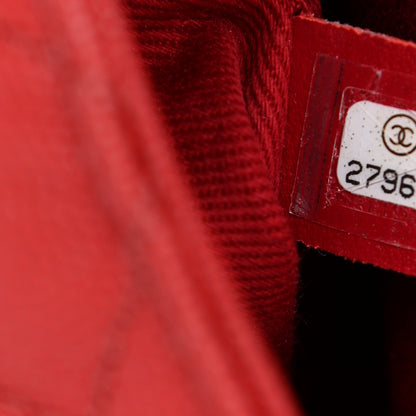 Chanel Caviar Quilted Mini Coco Handle Flap Red 7 of 10