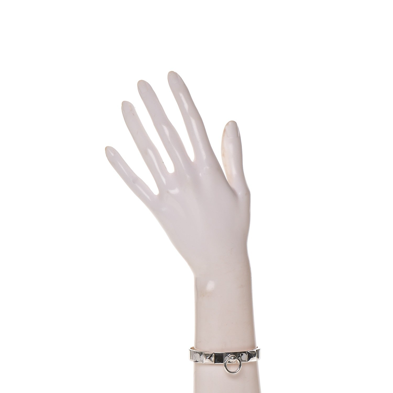 Hermes Sterling Silver PM Collier De Chien Bracelet SH 2 of 5