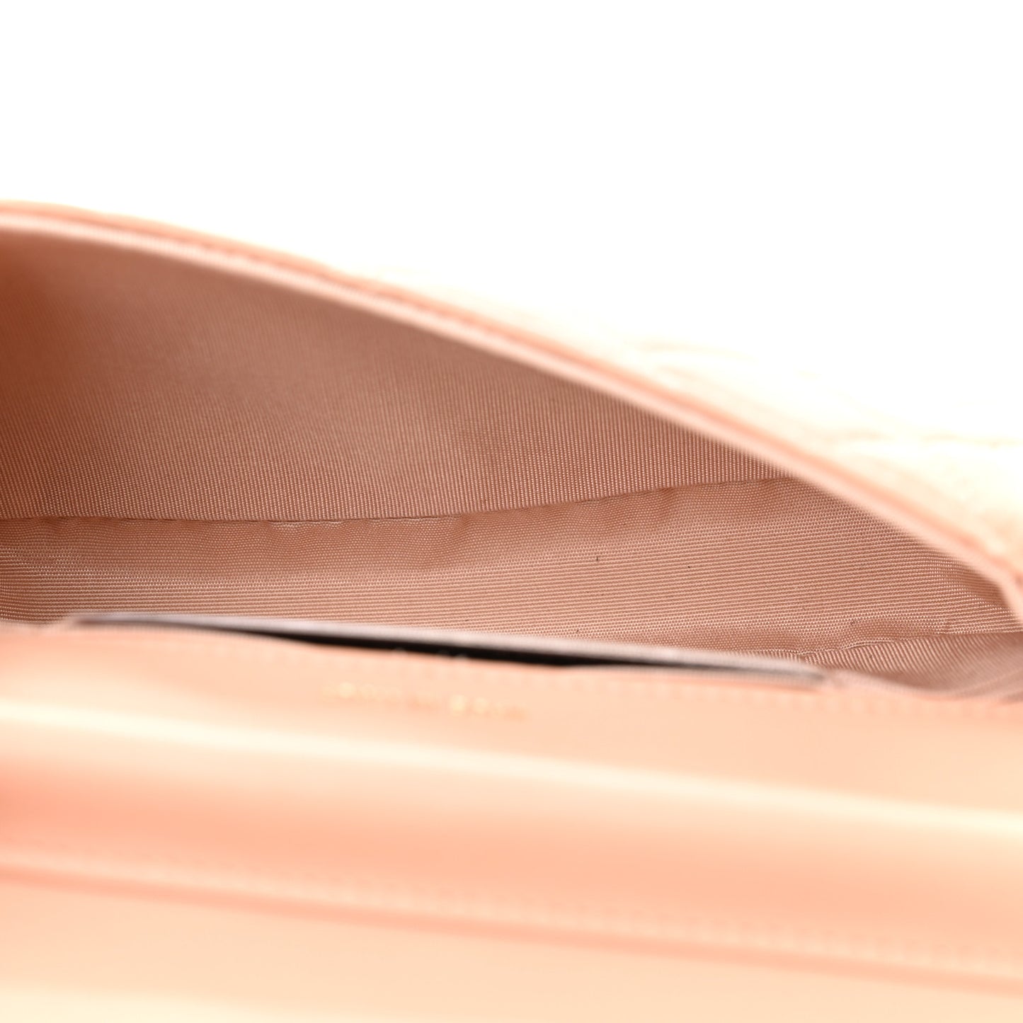 Calfskin Quilted Coco Mail Clutch With Chain Light Pink