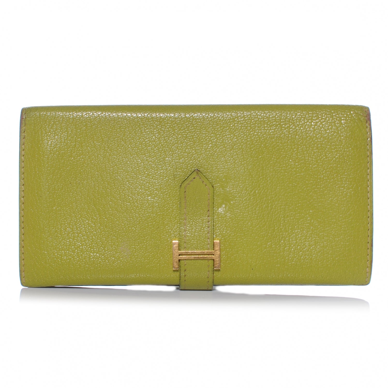 Hermes Chevre Mysore Bearn Wallet Vert Anis 1 of 7