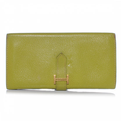 Hermes Chevre Mysore Bearn Wallet Vert Anis 1 of 7