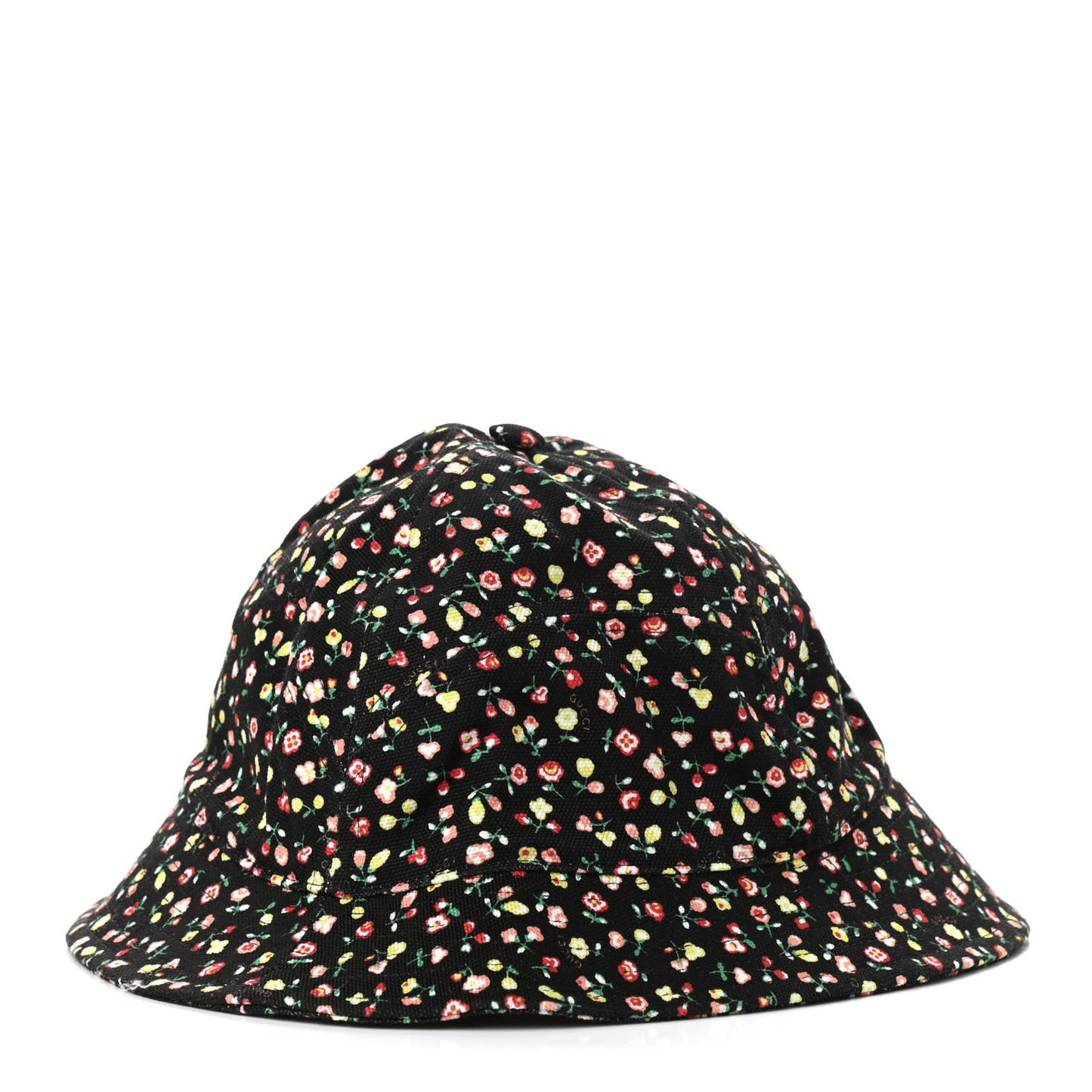 X LIBERTY OF LONDON Canvas Floral Print Bucket Hat M Black Multicolor