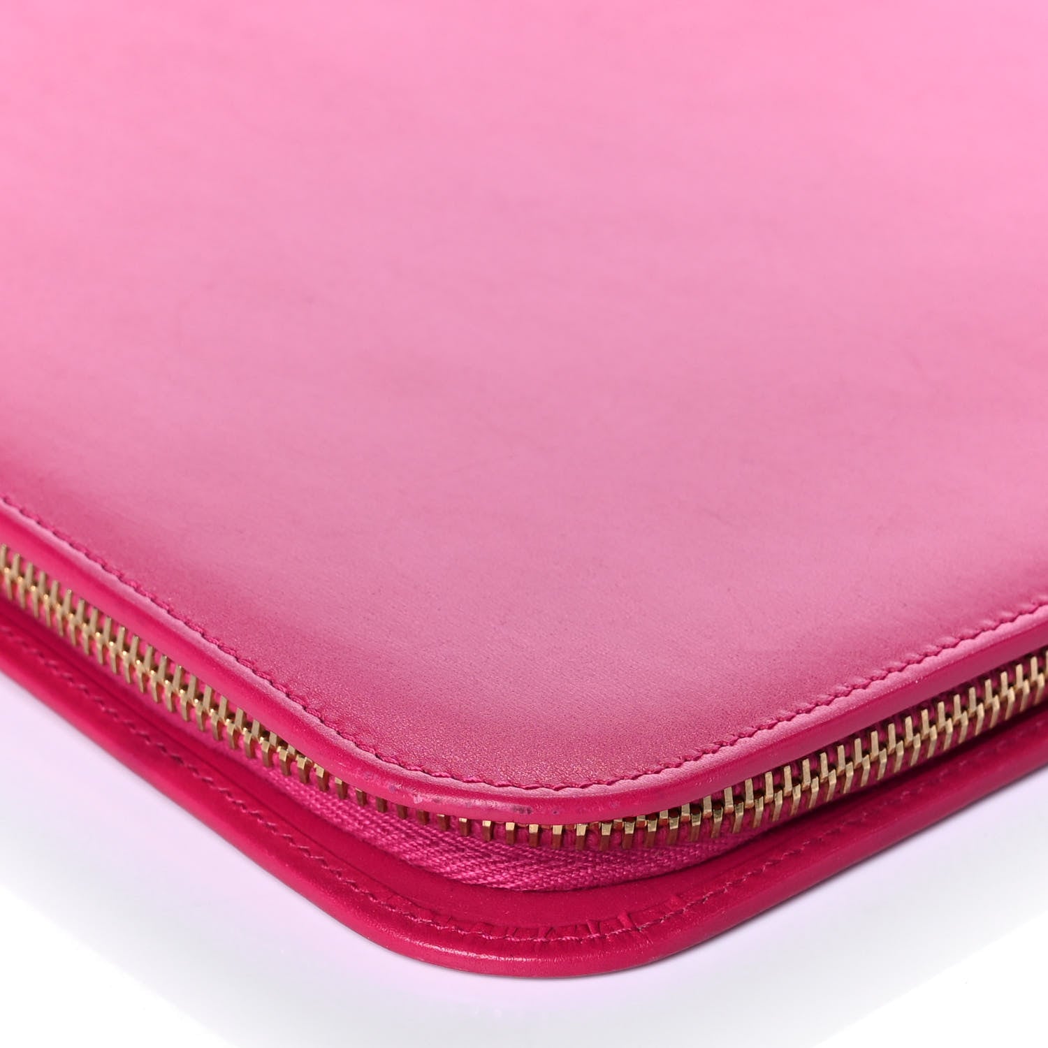 Saint Laurent Smooth Calfskin Tuc iPad Case Fushia 9 of 12