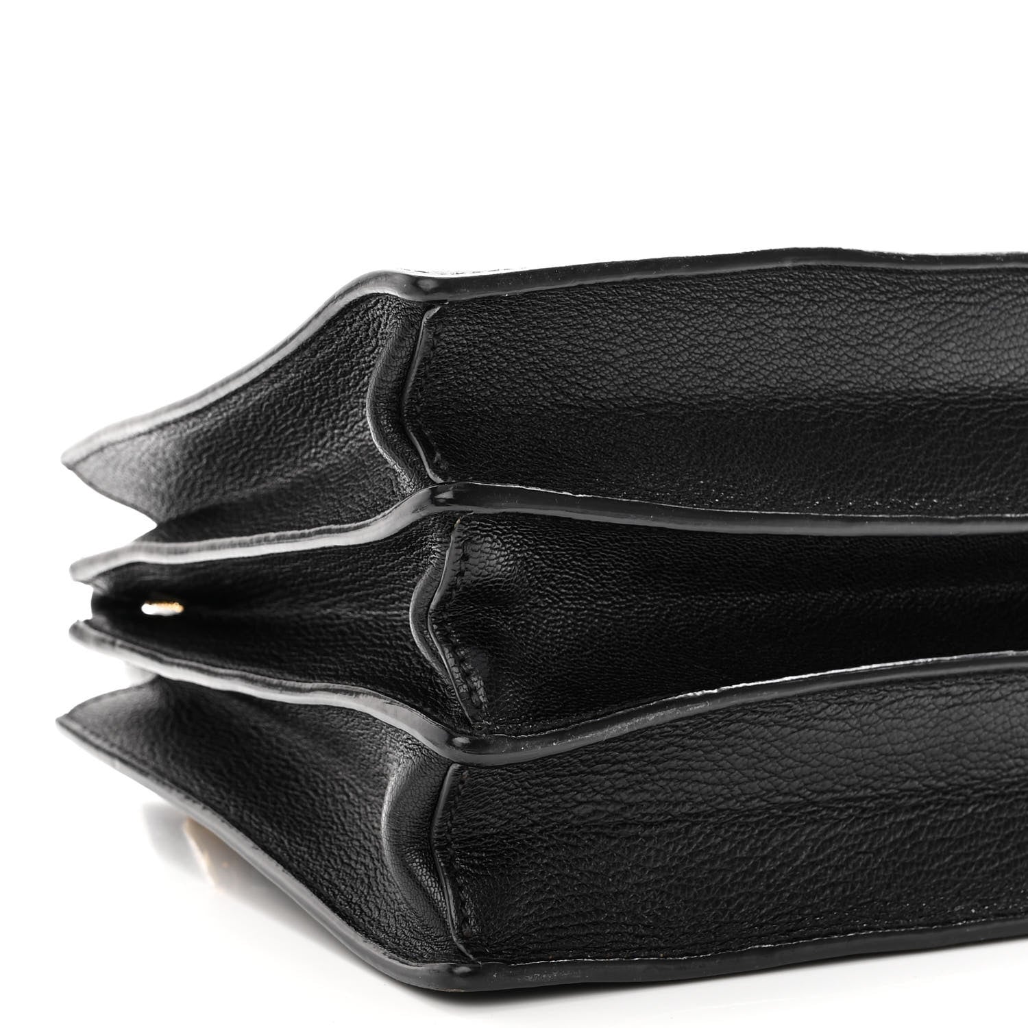 Miu Miu Goatskin Madras Tote Black 8 of 9