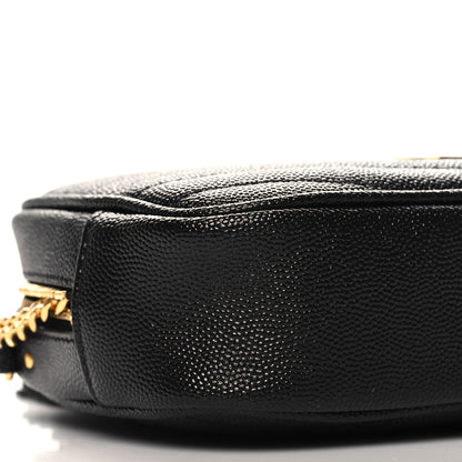 Saint Laurent Grain De Poudre Matelasse Monogram Mini Lou Camera Bag Black 9 of 10