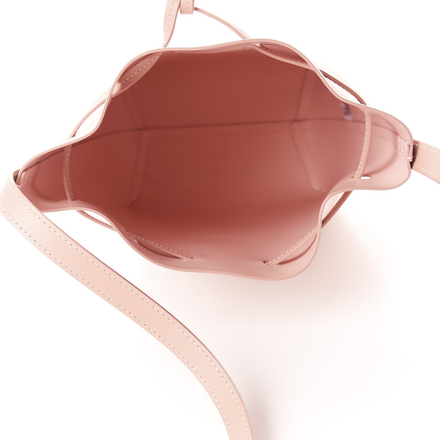 Calfskin Mini Bucket Bag Rosa