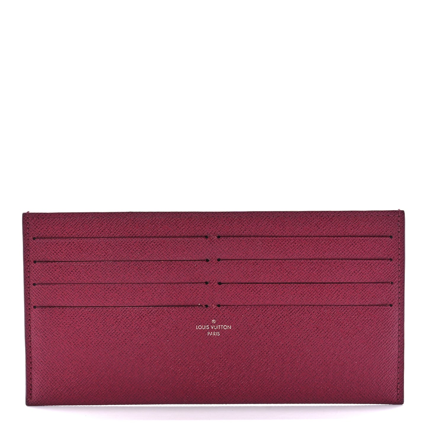 Calfskin Felicie Card Holder Insert Fuchsia