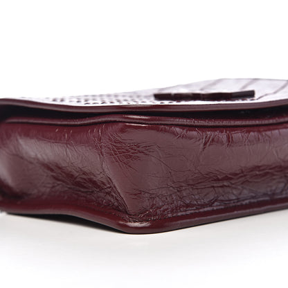 Saint Laurent Crinkled Calfskin Matelasse Monogram Niki Chain Wallet Dark Legion Red 7 of 10