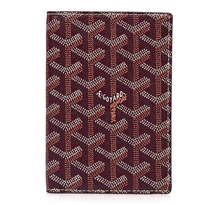 Goyard Goyardine Passport Wallet Burgundy 1 of 14