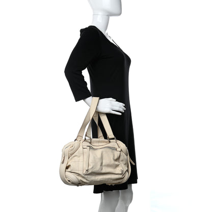 Chanel Calfskin Stitched Outdoor Ligne Bowler Beige 2 of 17