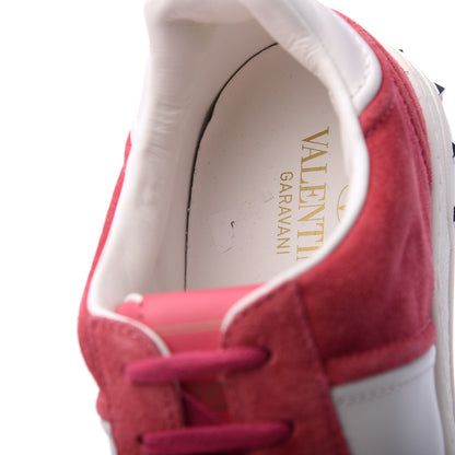 Valentino Garavani Suede Womens Flycrew Sneakers 40 Shadow Pink Optic White 14 of 15
