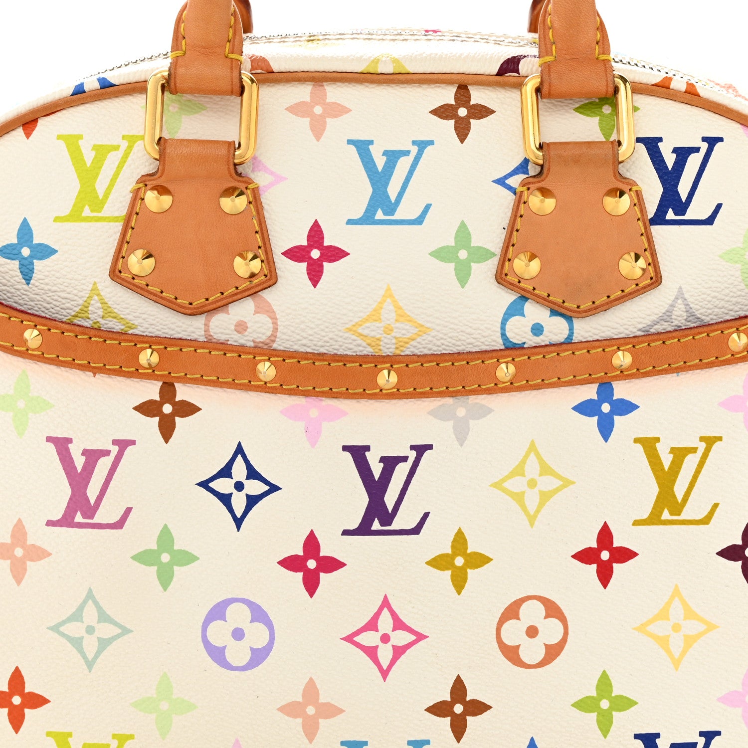 Louis Vuitton Monogram Multicolor Trouville White 7 of 9