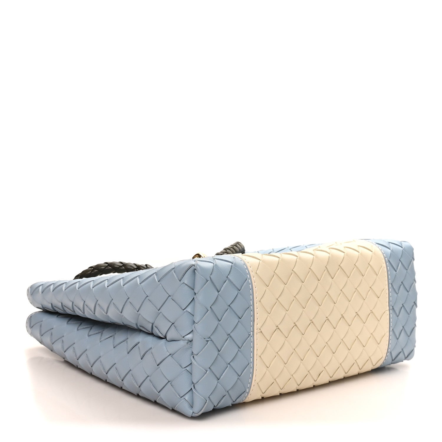 Bottega Veneta Nappa Intrecciato Medium Andiamo Shoulder Bag Sea Salt Ice Kaki 4 of 9