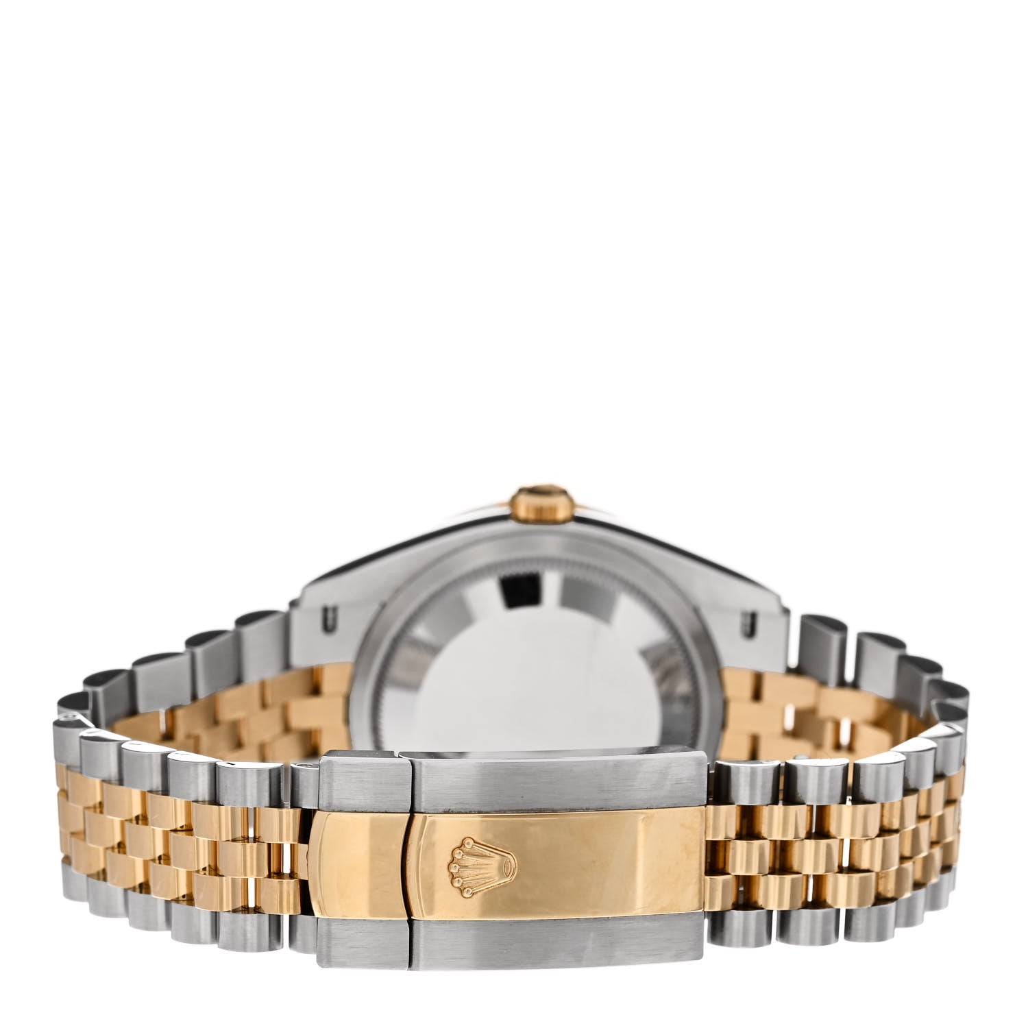 Rolex Stainless Steel 18K Yellow Gold Diamond Bezel 36mm Oyster Perpetual Datejust Watch Champagne Fluted 126283RBR 3 of 5