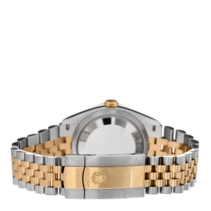 Rolex Stainless Steel 18K Yellow Gold Diamond Bezel 36mm Oyster Perpetual Datejust Watch Champagne Fluted 126283RBR 3 of 5