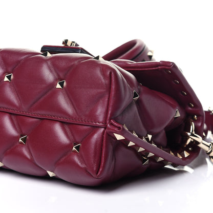 Valentino Garavani Nappa Mini Candystud Top Handle Bag Cerise 8 of 11