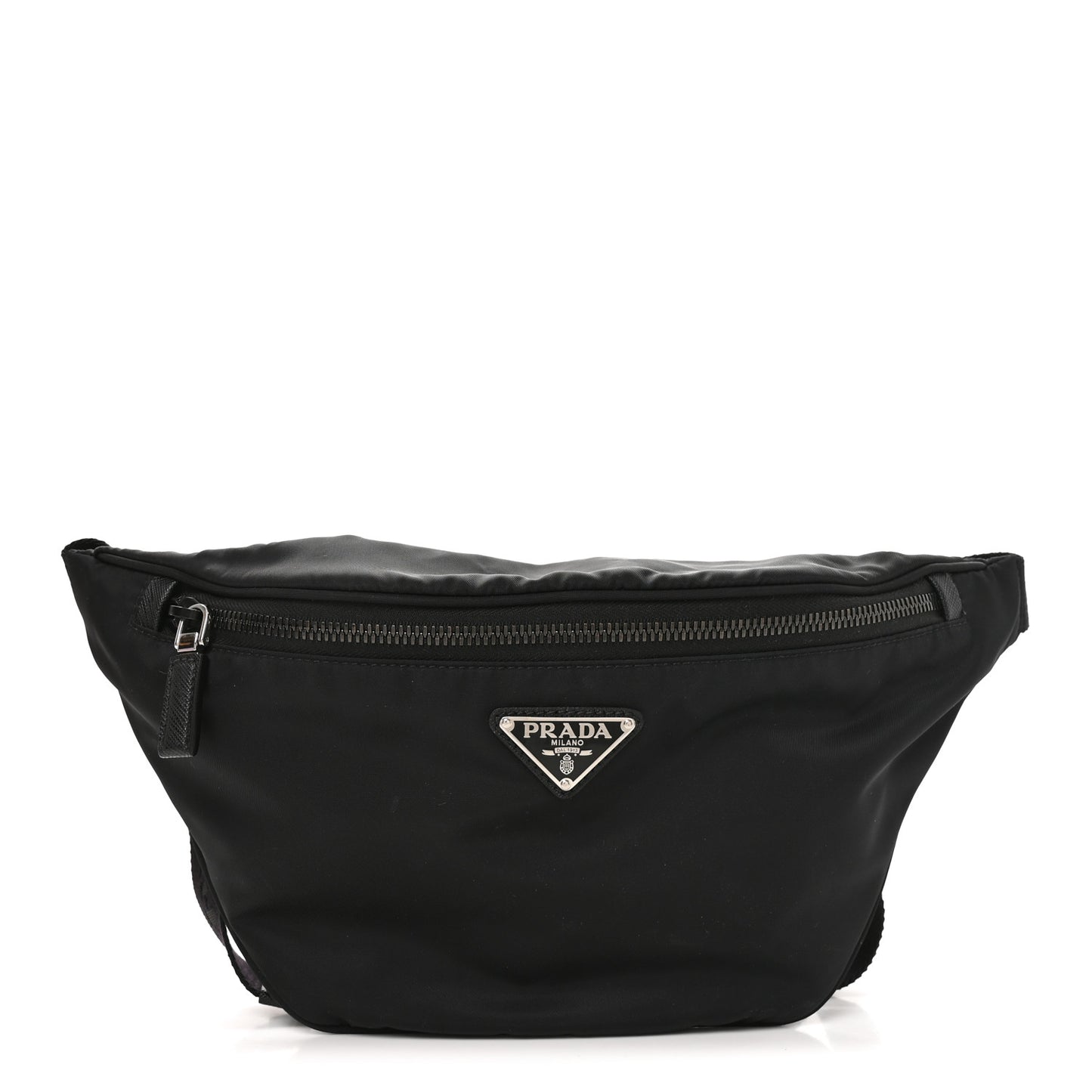 Tessuto Re-Nylon Saffiano Belt Bag Black