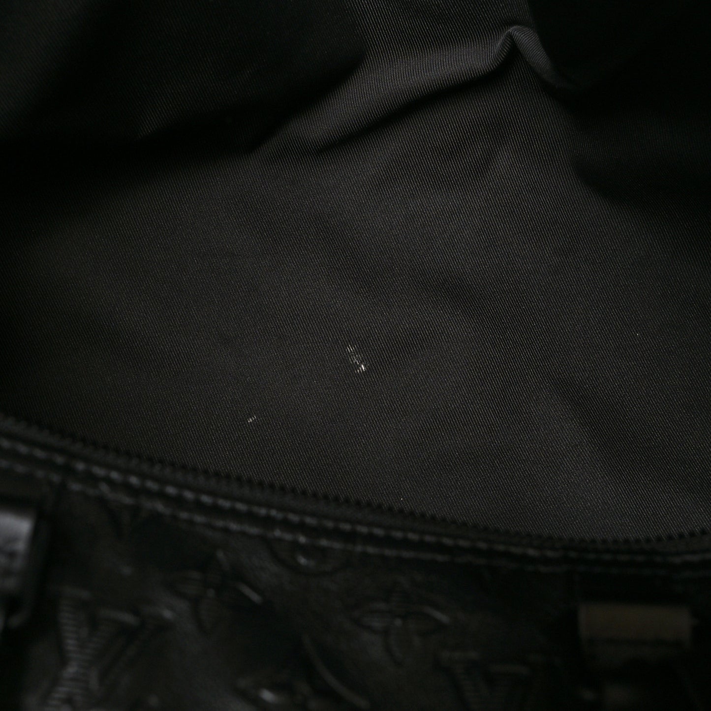 Calfskin Shadow Monogram Keepall Bandouliere 50 Black