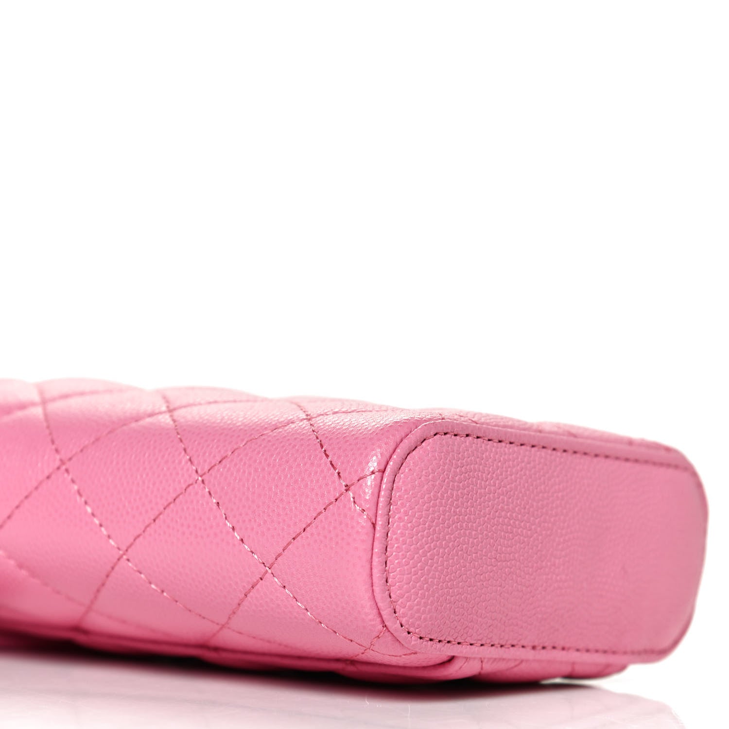Chanel Caviar Quilted Phone Holder With Chain Pink 5 of 11