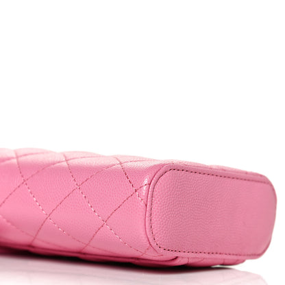 Chanel Caviar Quilted Phone Holder With Chain Pink 5 of 11