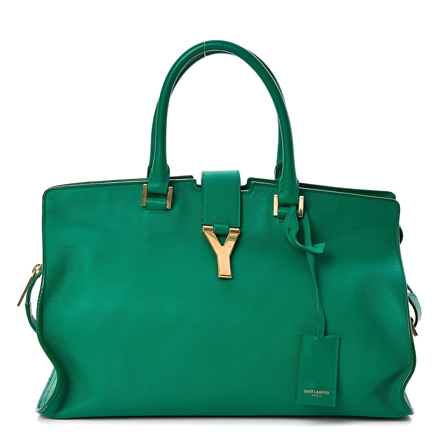 Calfskin Medium Classic Y Cabas Green