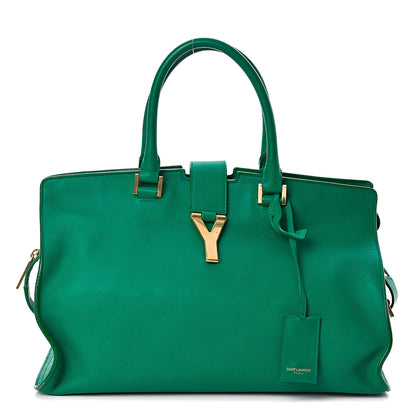 Saint Laurent Calfskin Medium Classic Y Cabas Green 1 of 12