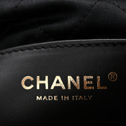 Chanel Shiny Calfskin Quilted Mini Chanel 22 Black 6 of 10