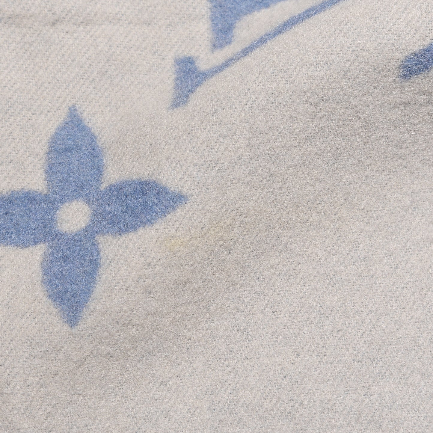 Cashmere Monogram Reykjavik Scarf Denim