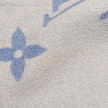 Louis Vuitton Cashmere Monogram Reykjavik Scarf Denim 6 of 7