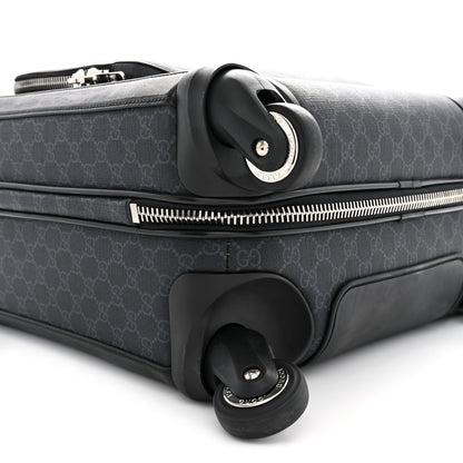 Gucci GG Supreme Monogram Gran Turismo Suitcase Black Grey 8 of 12