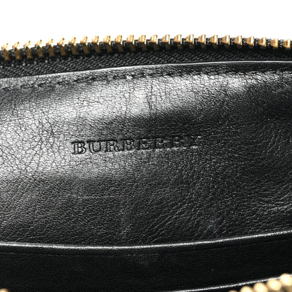 Burberry Haymarket Check Small Peyton Crossbody Clutch Bag Black 5 of 7