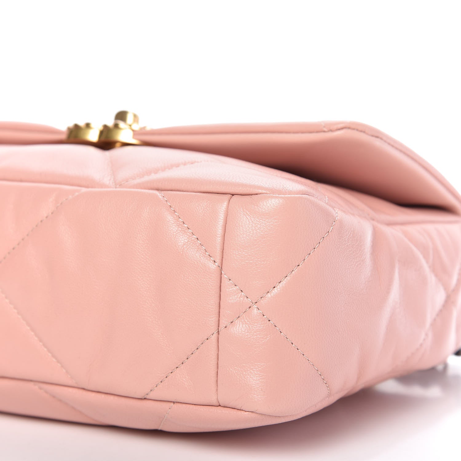 Chanel Goatskin Quilted Medium Chanel 19 Flap Light Pink 7 of 11